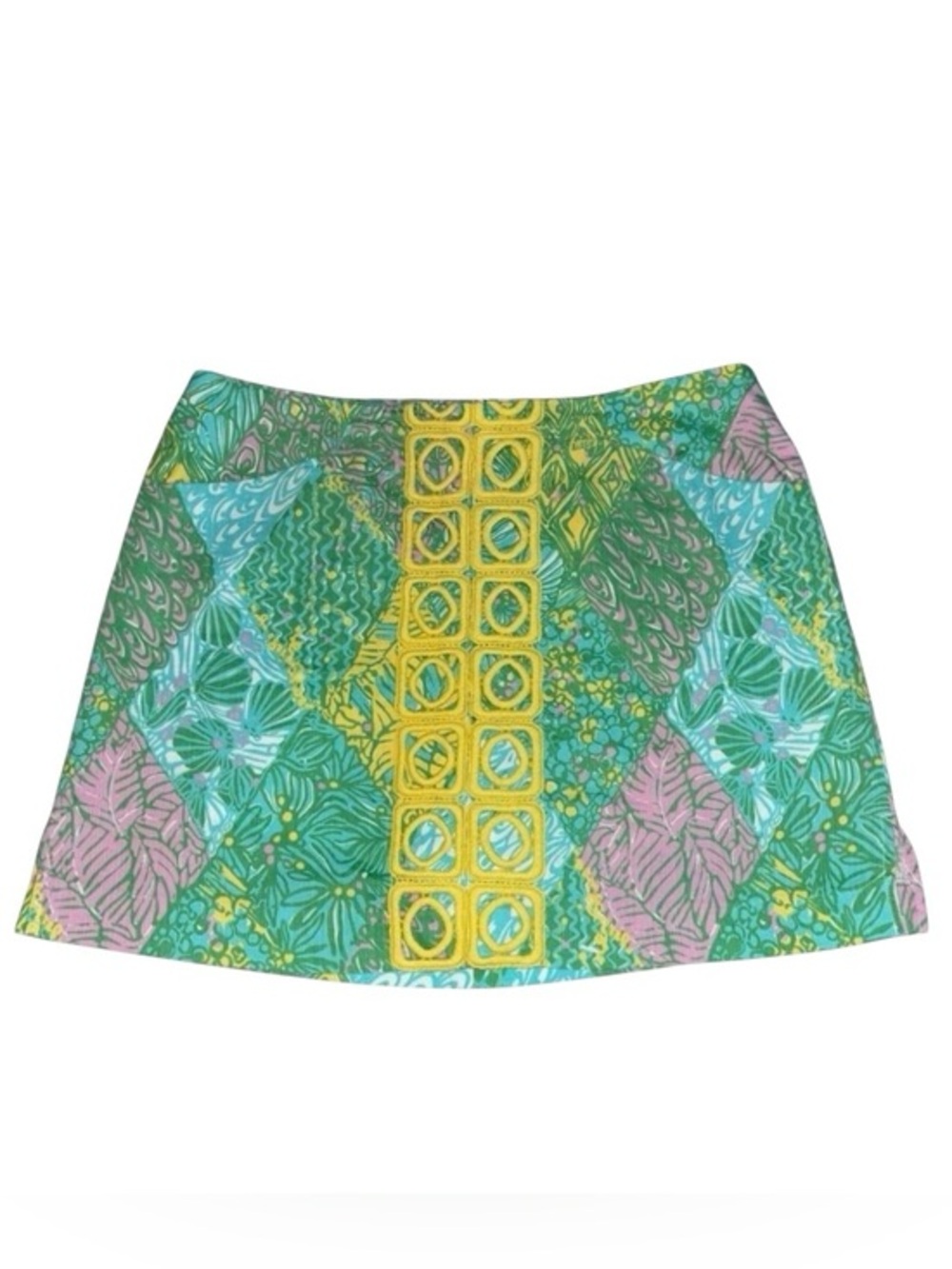 Lilly Pulitzer Marigold Embroidered Cotton Skort in Multi Sundance Print Size 12